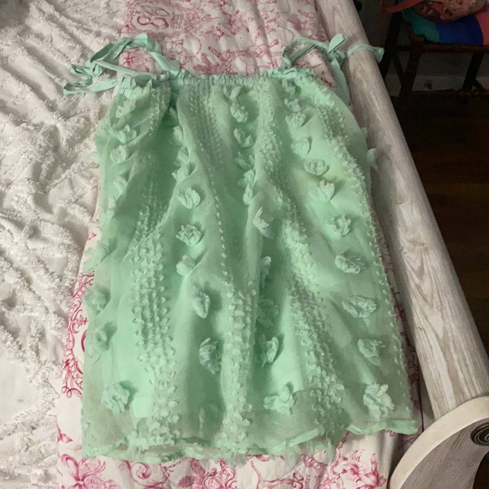 Cute mint tank top dress.